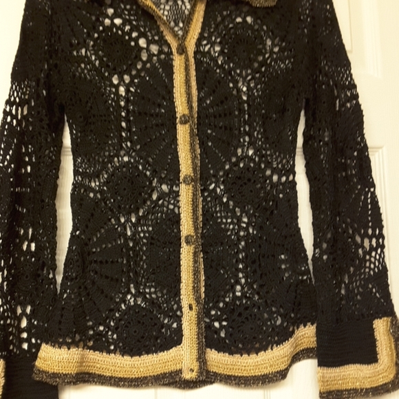 "✖SOLD"✖ Crochet Sweater Top-Cardigan! - Picture 5 of 7